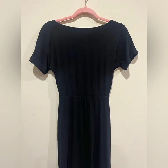 NWT Good American Ring Cut Out Black Midi Dress Size 1 (Small) - Picture 6 of 10